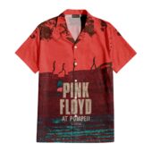 Hawaiian Shirt Front Pink Floyd At Pompeii Mcmlxxii Red Hawaiian Shirt - OtherBrick