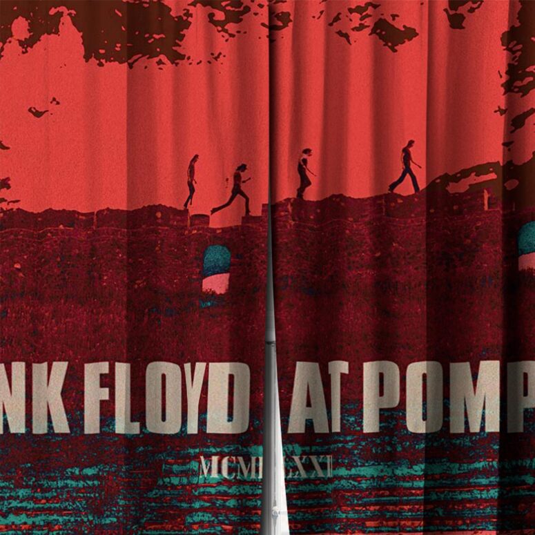 Pink Floyd at Pompeii MCMLXXII Red Window Curtains
