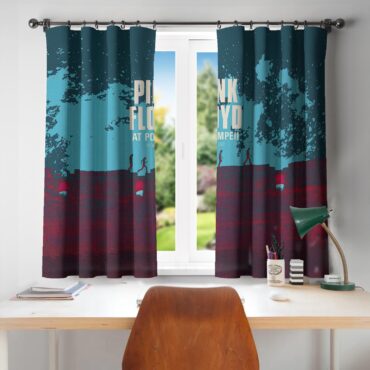 Pink Floyd at Pompeii MCMLXXII Red Window Curtains