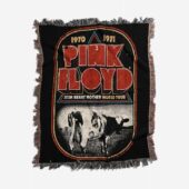 1970 1971 Atom Heart Mother World Tour Woven Blanket