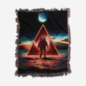 Woven Blanket 01 Astronaut Dark Side Of The Moon Pink Floyd 1.jpg - OtherBrick
