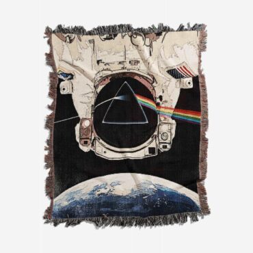 Dark Side Of The Moon Astronaut Woven Blanket