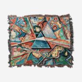 Woven Blanket 01 Dark Side Of The Moon Pop Art - OtherBrick