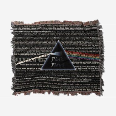 Lyric Collage Prism Vintage Woven Blanket