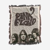 Woven Blanket 01 Pink Floyd Art Print On 1850 Antique Book Page 1.jpg - OtherBrick