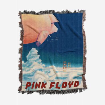 Pink Floyd Oakland Coliseum Woven Blanket