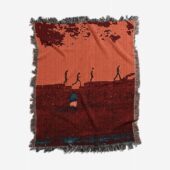 Woven Blanket 01 Pink Floyd At Pompeii Mcmlxxii Art 1.jpg - OtherBrick