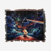 Woven Blanket 01 Snoopy And Charlie Brown Dark Side Of The Moon - OtherBrick