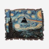Woven Blanket 01 Starry Night Dark Side Of The Moon Van Gogh - OtherBrick