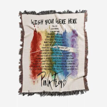 Wish You were here lyric Art Woven Blanket