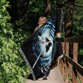 Woven Blanket 02 Black Hole Dark Side Galaxy - OtherBrick