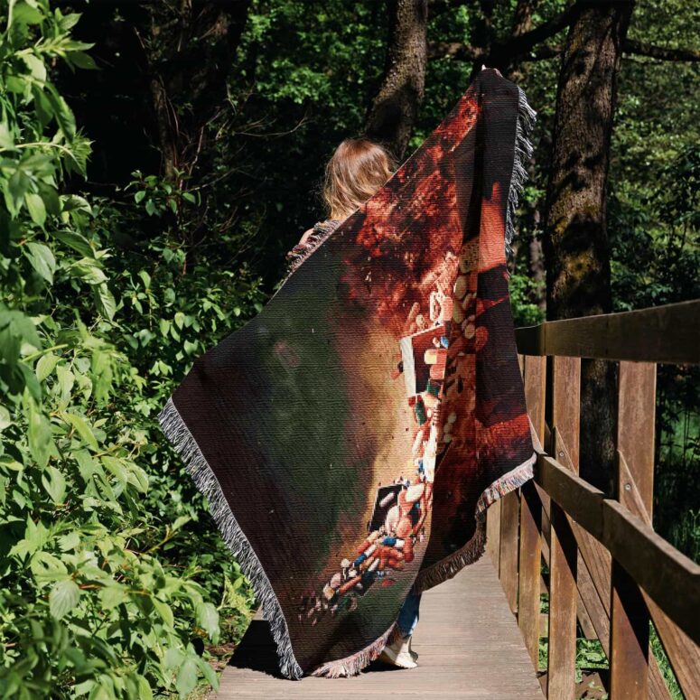Comfortably Numb Abstract Woven Blanket Comfortably Numb Abstract Woven Blanket