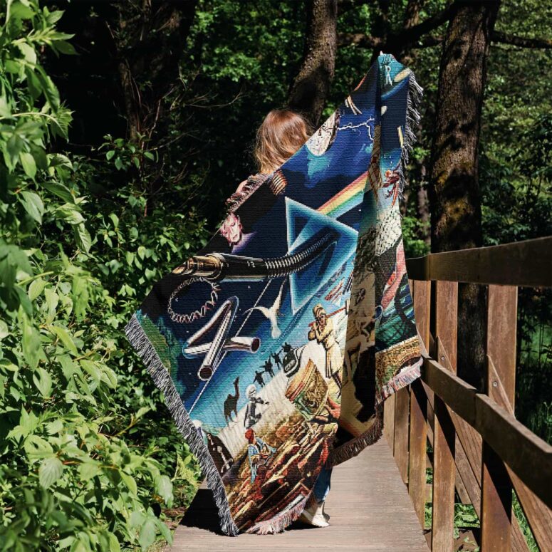 DSOTM Music is always by your side Woven Blanket