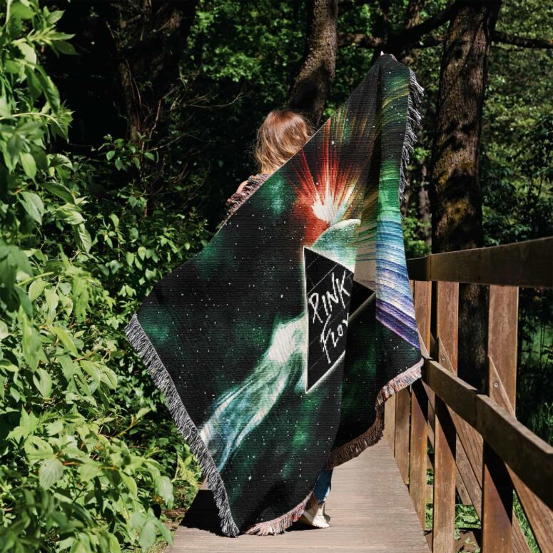 Dark Side Of Moon Galaxy Green Woven Blanket Dark Side Of Moon Galaxy Green Woven Blanket