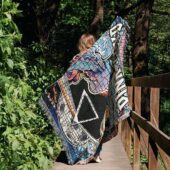 Woven Blanket 02 Dark Side Of The Moon Brick - OtherBrick