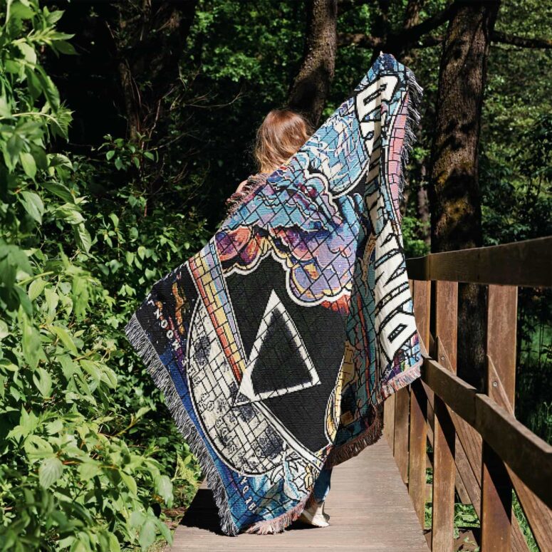 Dark Side Of The Moon Brick Woven Blanket