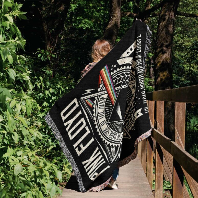 Dark Side Of The Moon Tour 1972 EMP Original Woven Blanket Dark Side Of The Moon Tour 1972 EMP Original Woven Blanket