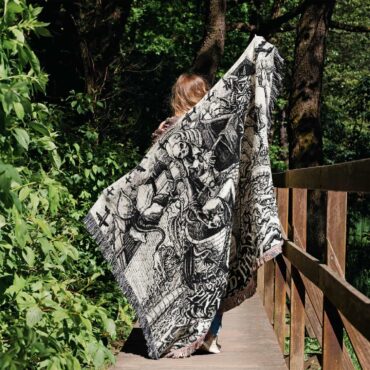 Essence of the Wall Woven Blanket