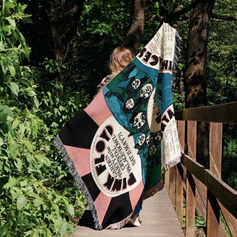 Garden Party At The Crystal Palace Bowl 1971 Woven Blanket