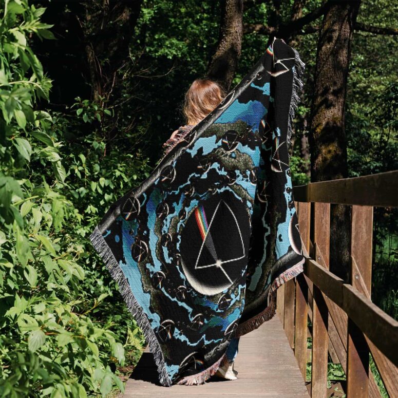 Good bye Blue Sky Dark Side Of the Moon Woven Blanket Good bye Blue Sky Dark Side Of the Moon Woven Blanket