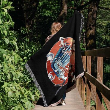 Goodbye Blue Sky The Wall Woven Blanket
