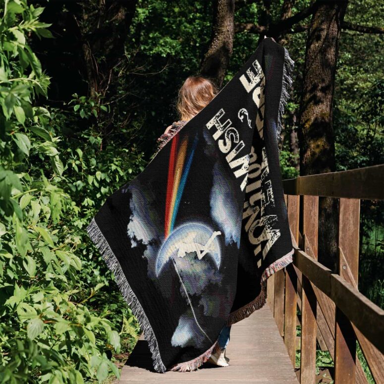 How Wish You Were Here Art Woven Blanket
