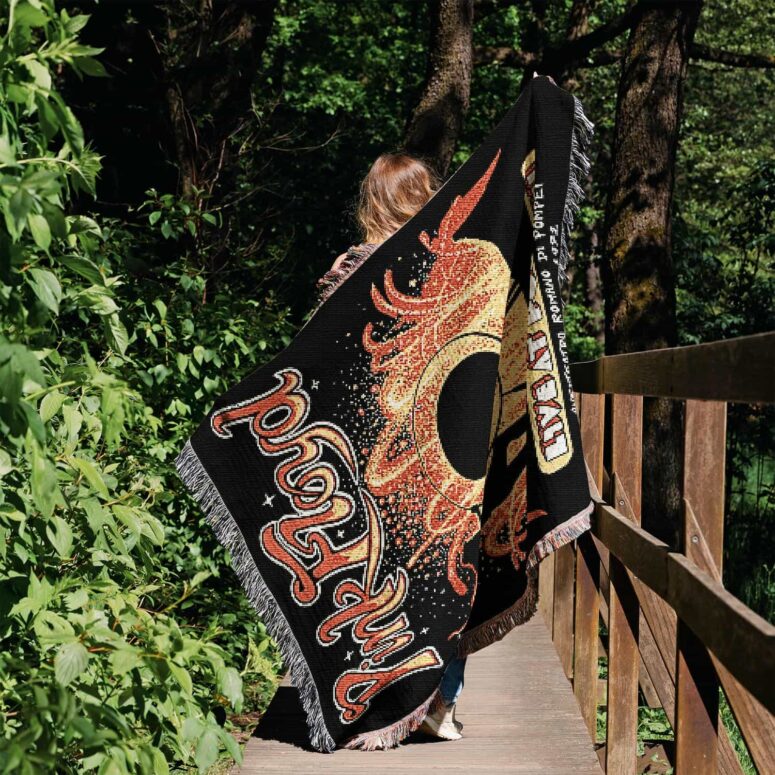 Live At PomPeii October 1971 Woven Blanket