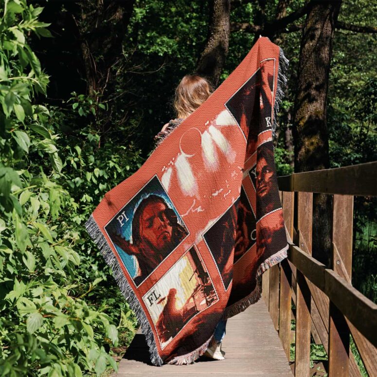 Live Show Memories Tour Digital Art Woven Blanket