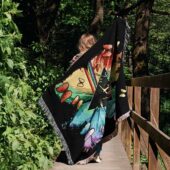 Woven Blanket 02 Nick Mason Butterfly X Dark Side Of The Moon - OtherBrick