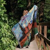 Woven Blanket 02 Pigs Can Fly Stranger Things X Animals - OtherBrick