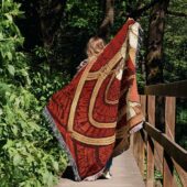 Woven Blanket 02 Pink Floyd 1967 Concert Psychedelic Art Teacher Nouveau Style - OtherBrick
