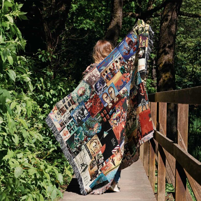 Pink Floyd Collage Albums Woven Blanket Pink Floyd Collage Albums Woven Blanket