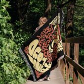 Woven Blanket 02 Pink Floyd Concert 1970 The Electric Factory - OtherBrick
