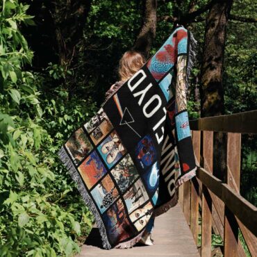 Pink Floyd Discography Collection Woven Blanket