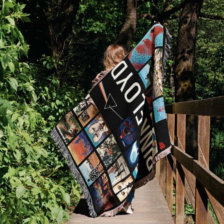 Pink Floyd Discography Collection Woven Blanket Pink Floyd Discography Collection Woven Blanket