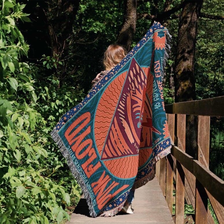 Pink Floyd Fillmore East Woven Blanket