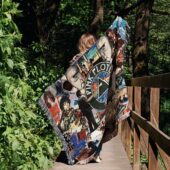 Woven Blanket 02 Pink Floyd Icons Fan Art - OtherBrick