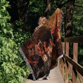 Woven Blanket 02 Pink Floyd Live At Pompeii Mcmlxxii - OtherBrick