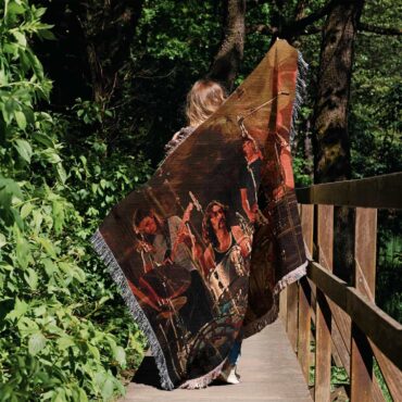 Pink Floyd Live at Pompeii MCMLXXII Woven Blanket