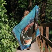 Woven Blanket 02 Pink Floyd Screaming Face Signed Mini Waters Geldof And Parker - OtherBrick