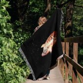 Woven Blanket 02 Pink Floyds Flying Pig - OtherBrick