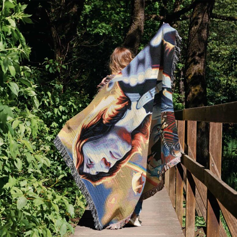 Roger Waters Album Cover Painting Woven Blanket Roger Waters Album Cover Painting Woven Blanket