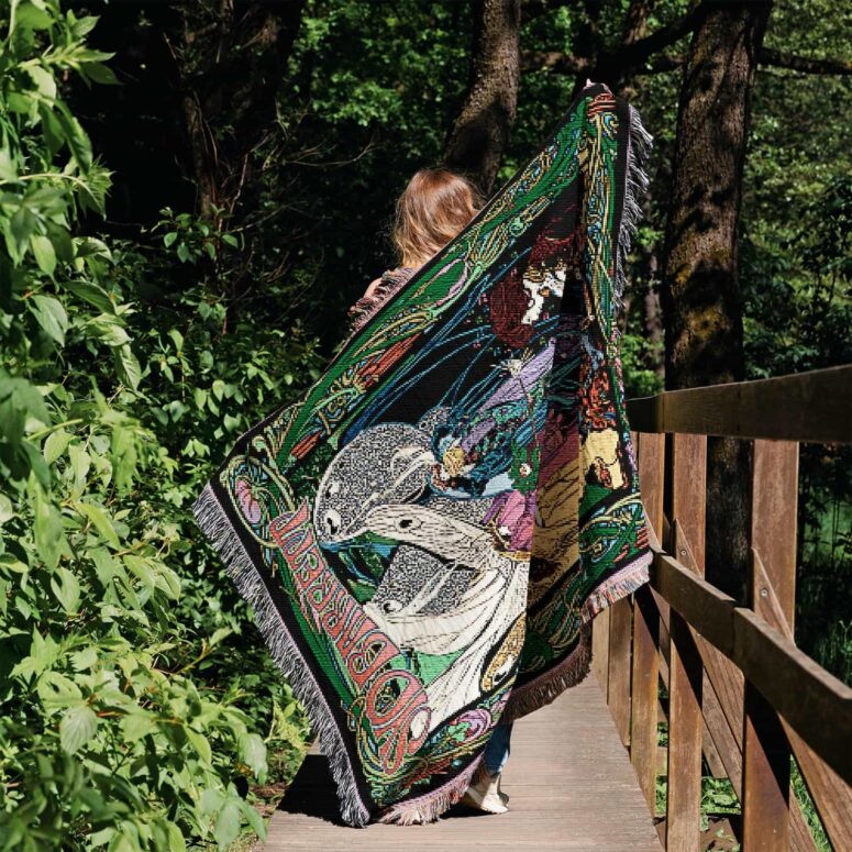 Syd Barrett Pink Floyd commemorative 1960s Psychedelic Art Woven Blanket Syd Barrett Pink Floyd commemorative 1960s Psychedelic Art Woven Blanket