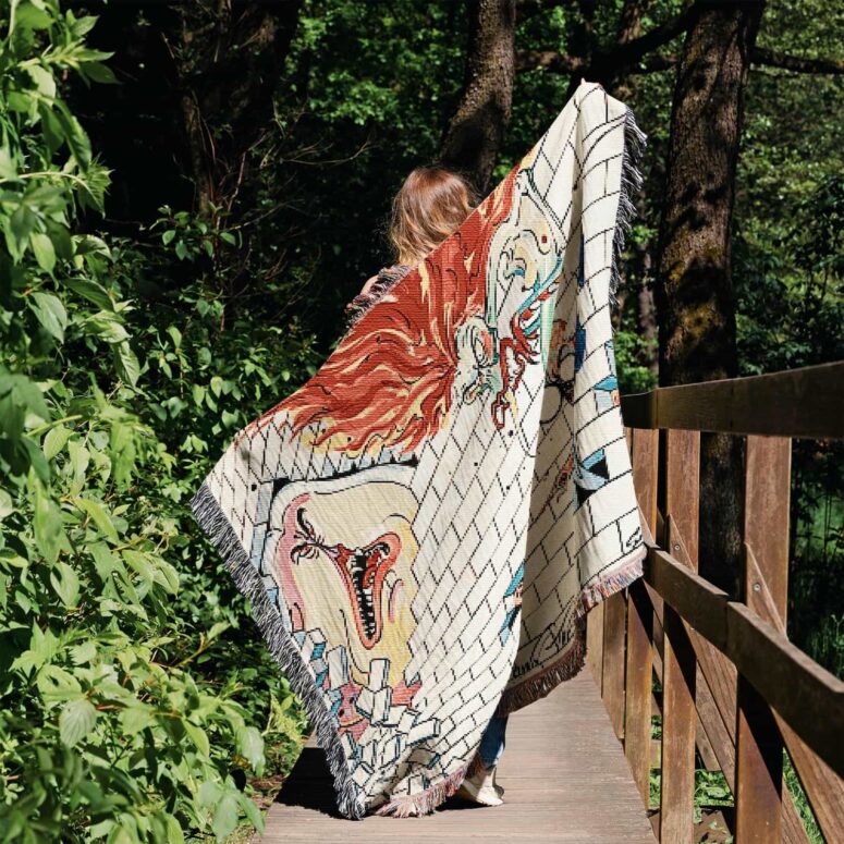 Tear Down the Wall Woven Blanket