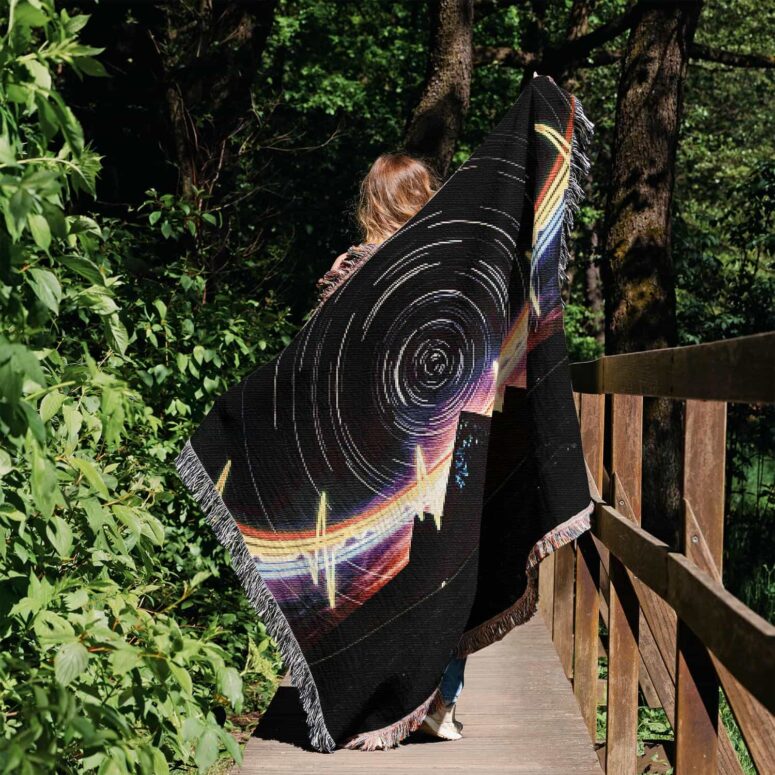 The Dark Side Of The Moon Pyramid Night Sky Woven Blanket The Dark Side Of The Moon Pyramid Night Sky Woven Blanket