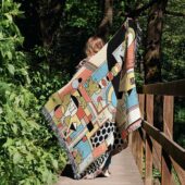 Woven Blanket 02 The Dark Side Of The Moon Live Debut 50th Anniversary - OtherBrick