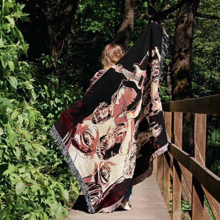 The Legend Of Rock Woven Blanket The Legend Of Rock Woven Blanket