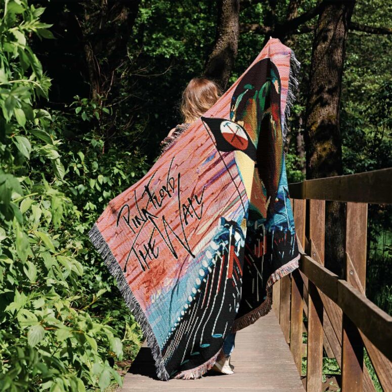 The Wall Hammers and Scream Woven Blanket The Wall Hammers and Scream Woven Blanket