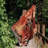 Woven Blanket 02 Vintage Concert Fillmore Auditorium 1967 - OtherBrick