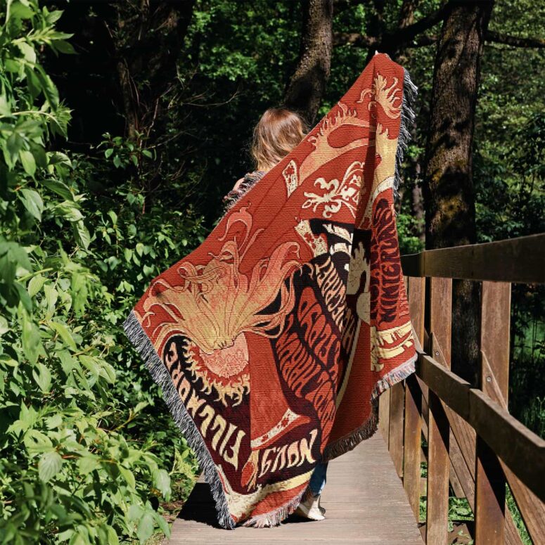 Vintage Concert Fillmore Auditorium 1967 Woven Blanket Vintage Concert Fillmore Auditorium 1967 Woven Blanket